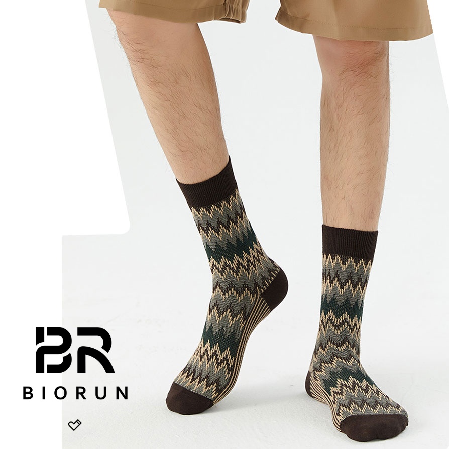 Men’s Casual Socks – Double Needle Dual Path Craftsmanship | Biorun Socks Factory