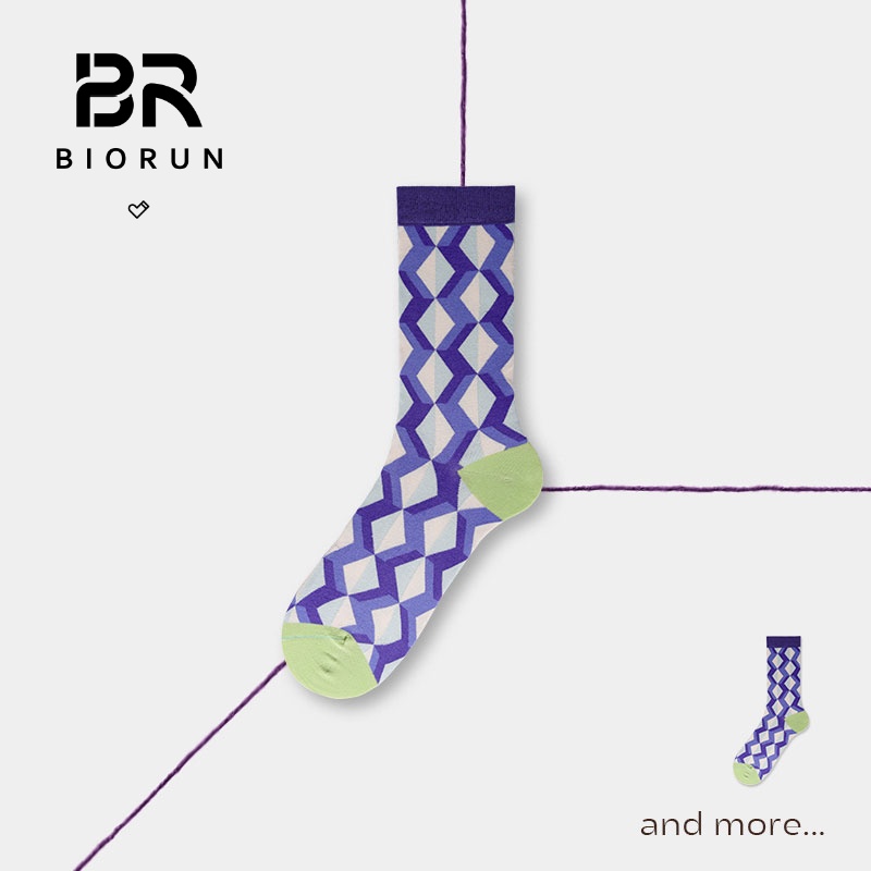 Geometric Colorful Cotton Socks