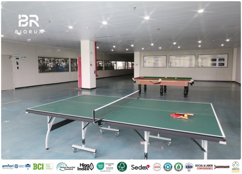 table tennis at Biorun Sock Factory