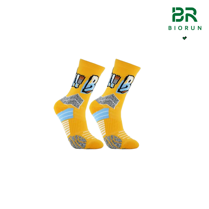 Graffiti Basketball Socks (yellow)