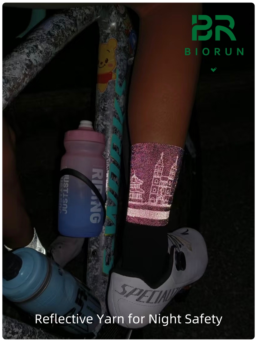 Reflective Yarn socks for Night Safety: